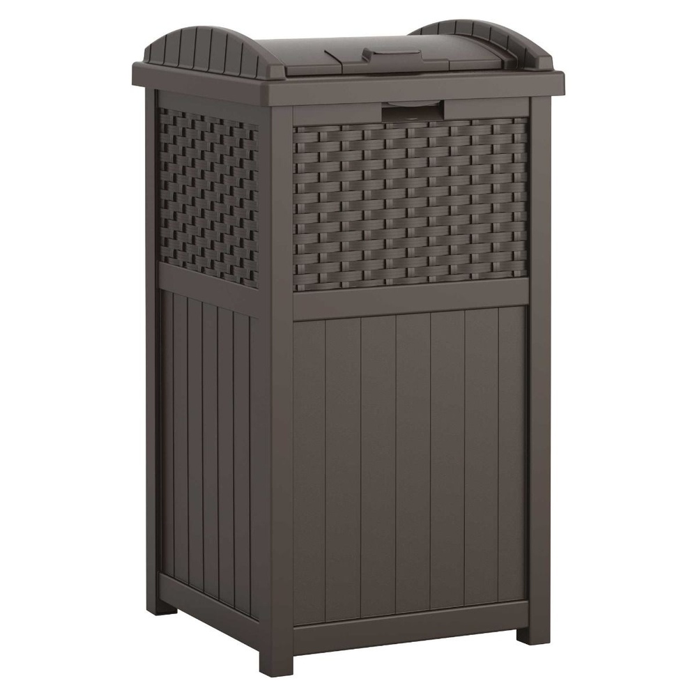 Suncast - Wicker Trash Hideaway® - Java