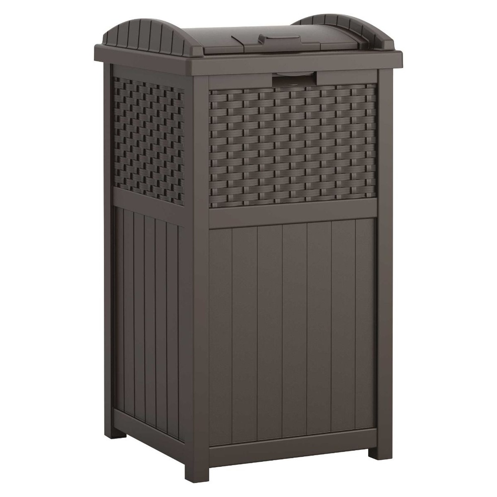 Suncast - Wicker Trash Hideaway® - Java