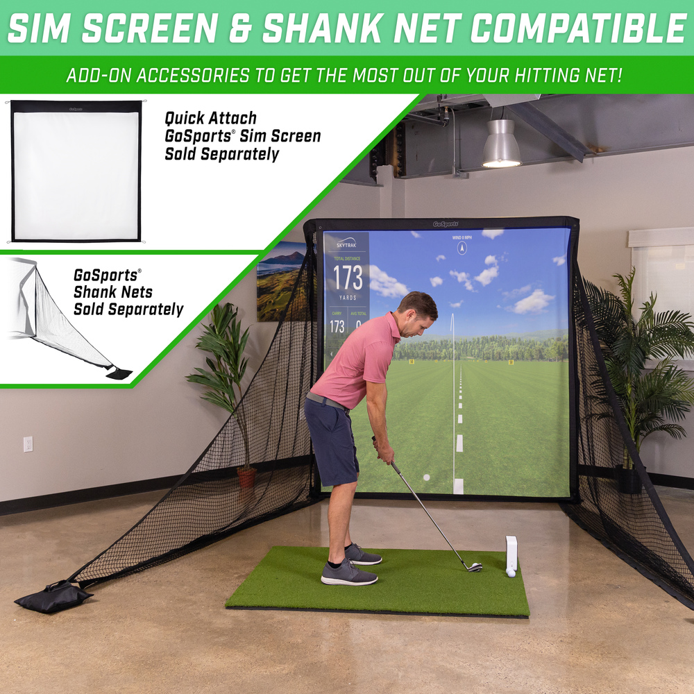 GoSports - ELITE Golf Practice Net with Steel Frame - 7x7 ft 