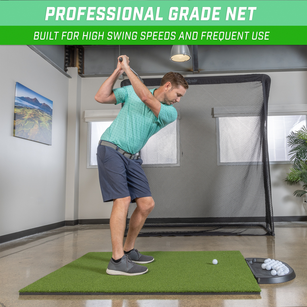Gosports - Elite Golf Practice Net With Steel Frame - 7x7 Ft 