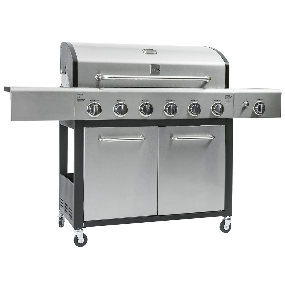 Kenmore - 6 Burner Xl Gas Grill Plus Side Burner