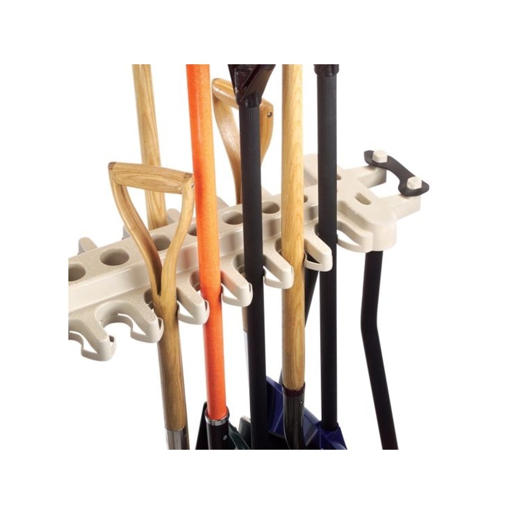 Suncast - Tool Rack With Wheels - Taupe