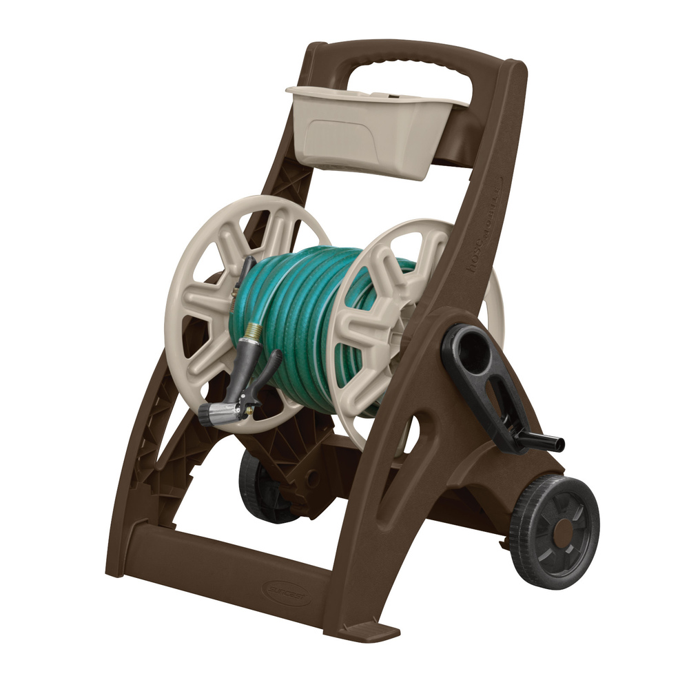 Suncast - 225 ft. Hosemobile® Hose Reel Cart s/Bin - Mocha