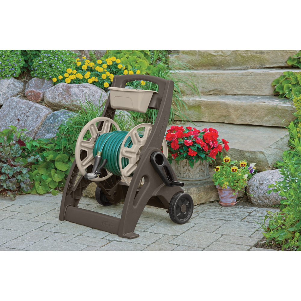 Suncast - 225 ft. Hosemobile® Hose Reel Cart s/Bin - Mocha