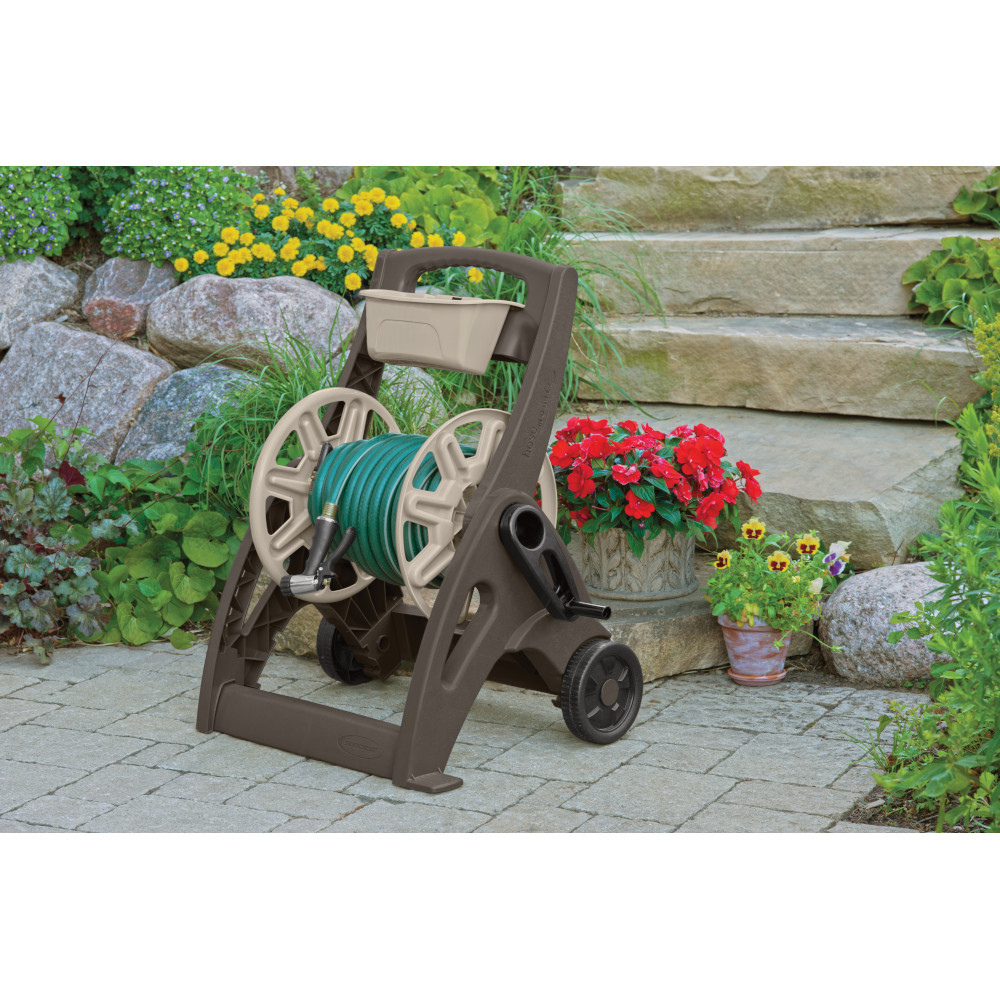 Suncast - 225 ft. Hosemobile® Hose Reel Cart s/Bin - Mocha