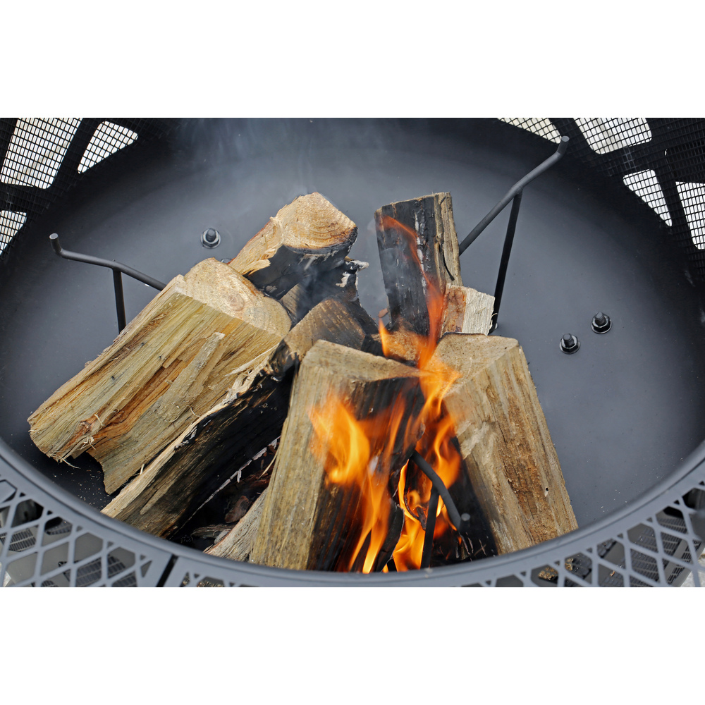 Shinerich - 24” Fire Pit With Grill