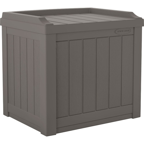 Suncast - 22 Gal. Small Deck Box w/Storage Seat - Stoney