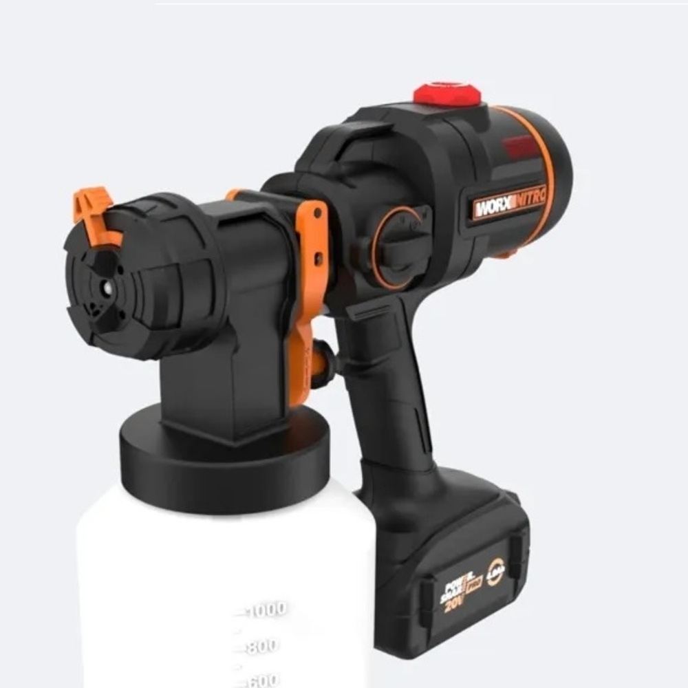 Worx - 20v Nitro Cordless Paint Sprayer With Brushless Motor