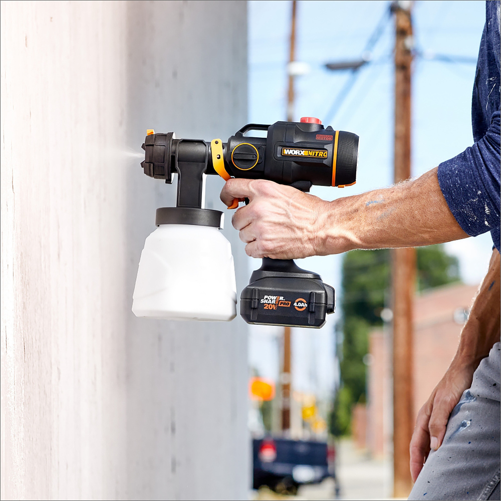 Worx - 20v Nitro Cordless Paint Sprayer With Brushless Motor