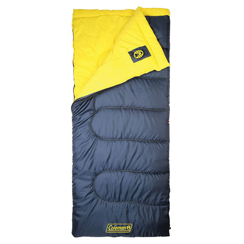 Coleman - Palmetto™ Regular Warm Weather Sleeping Bag -  Blue/Yellow