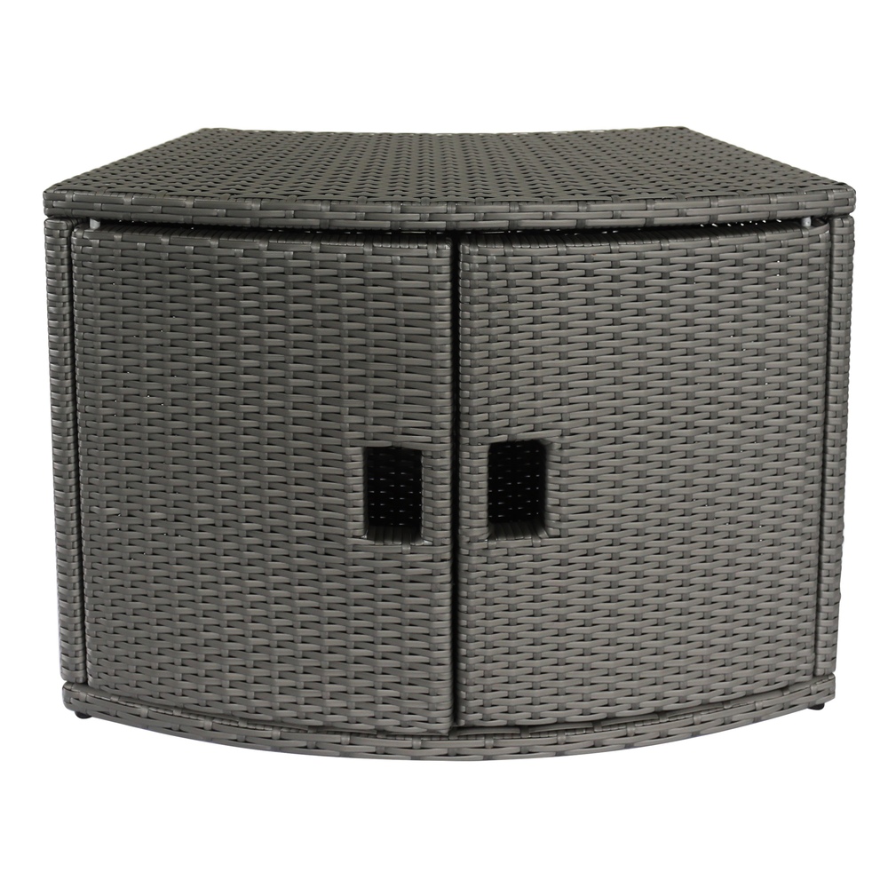 MSpa Accessories - Wicker Cabinet Storage Unit For Round Spa