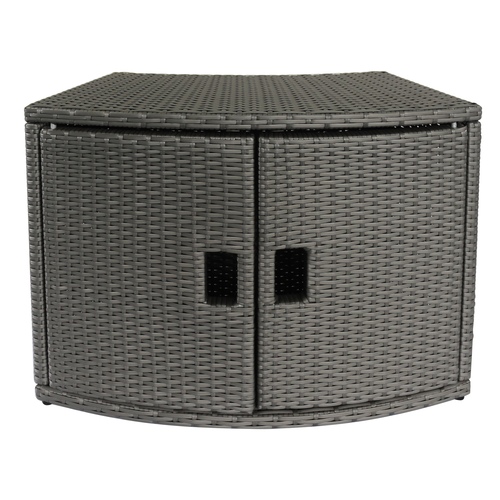 Mspa Accessories - Wicker Cabinet Storage Unit For Round Spa