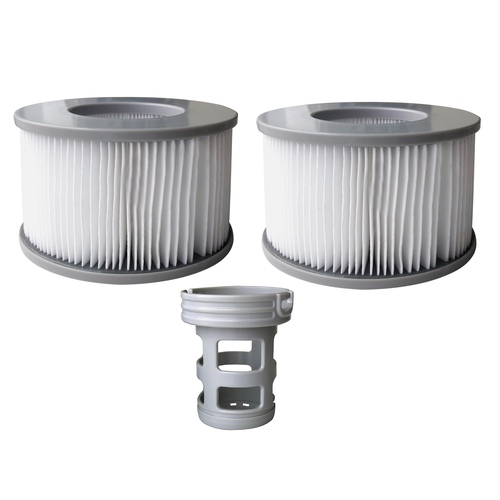 Mspa Accessories - Filter Cartridge Twin Pack + Filter Base