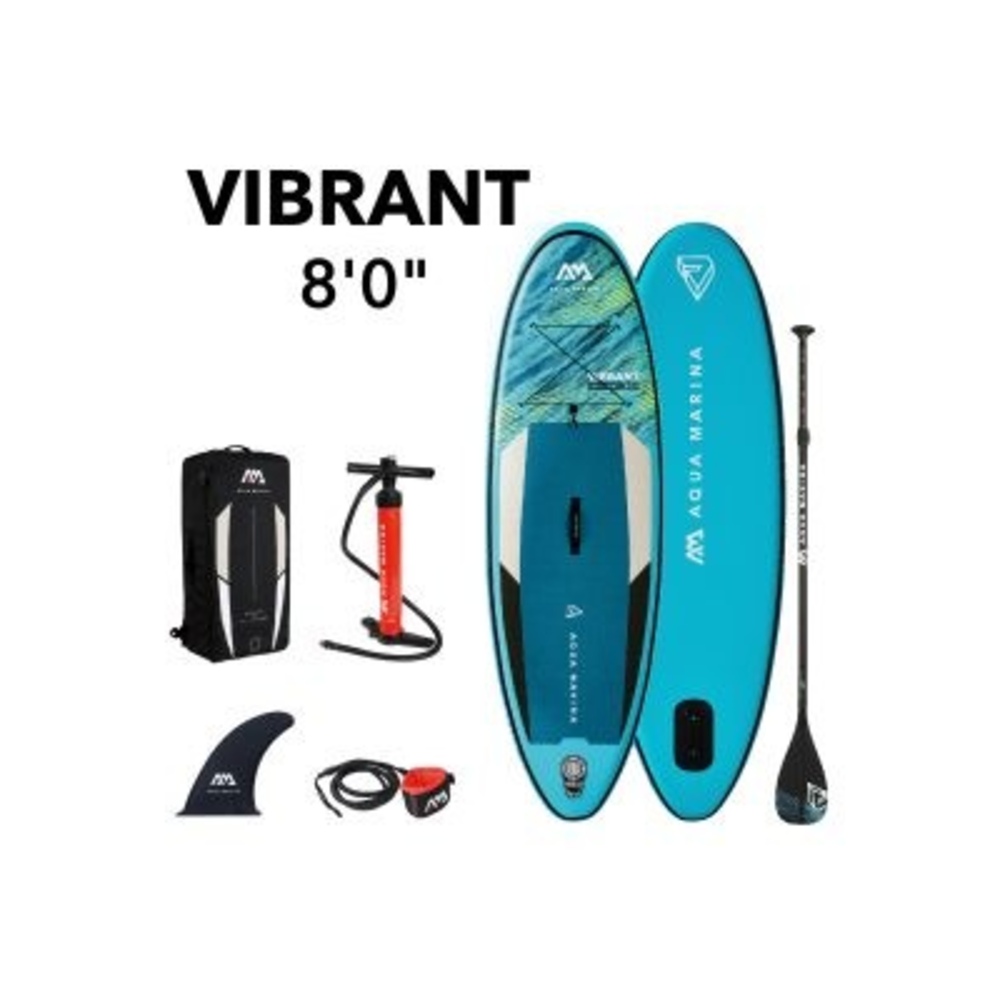 Aqua Marina - 2022 Vibrant 8' Youth Inflatable Stand Up Paddle Board (isup)
