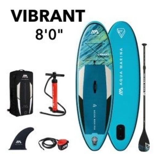 Aqua Marina - 2022 Vibrant 8' Youth Inflatable Stand Up Paddle Board (isup)