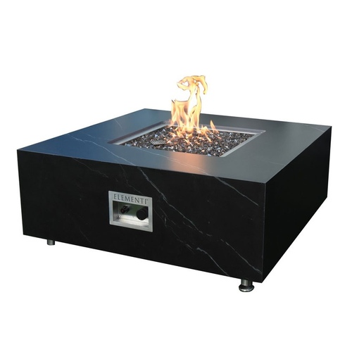 Elementi Plus - Sofia Porcelain Fire Table - Black Square - Lp