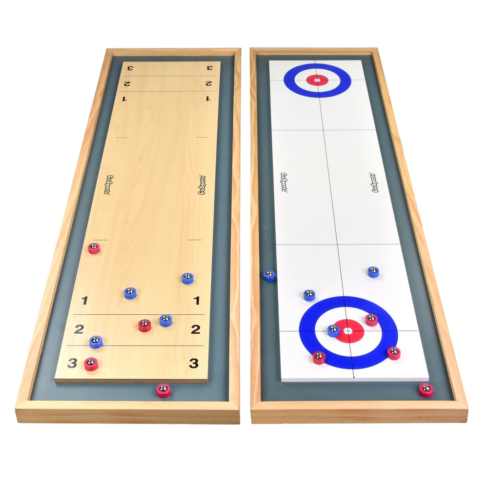 Gosports - Shuffleboard And Curling 2-in-1 Board Game