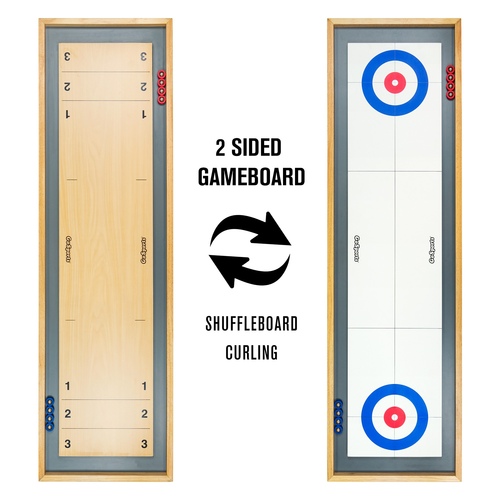 GoSports - Shuffleboard and Curling 2-in-1 Board Game