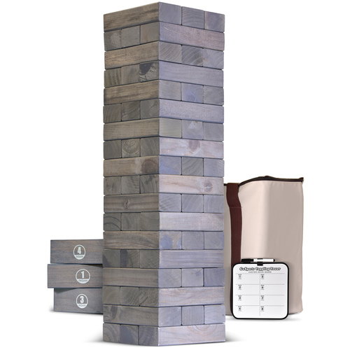 Gosports - Giant Wooden Toppling Tower - Gray 