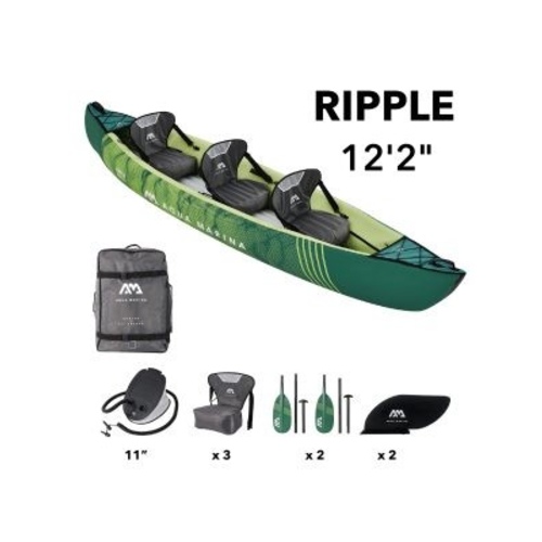 Aqua Marina - 2022 Ripple 370 Recreational Canoe-3 Person