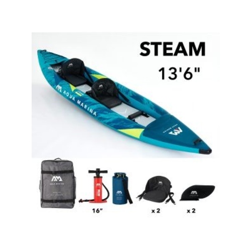 Aqua Marina - 2022 STEAM-412 Versatile/Whitewater Kayak-2 person