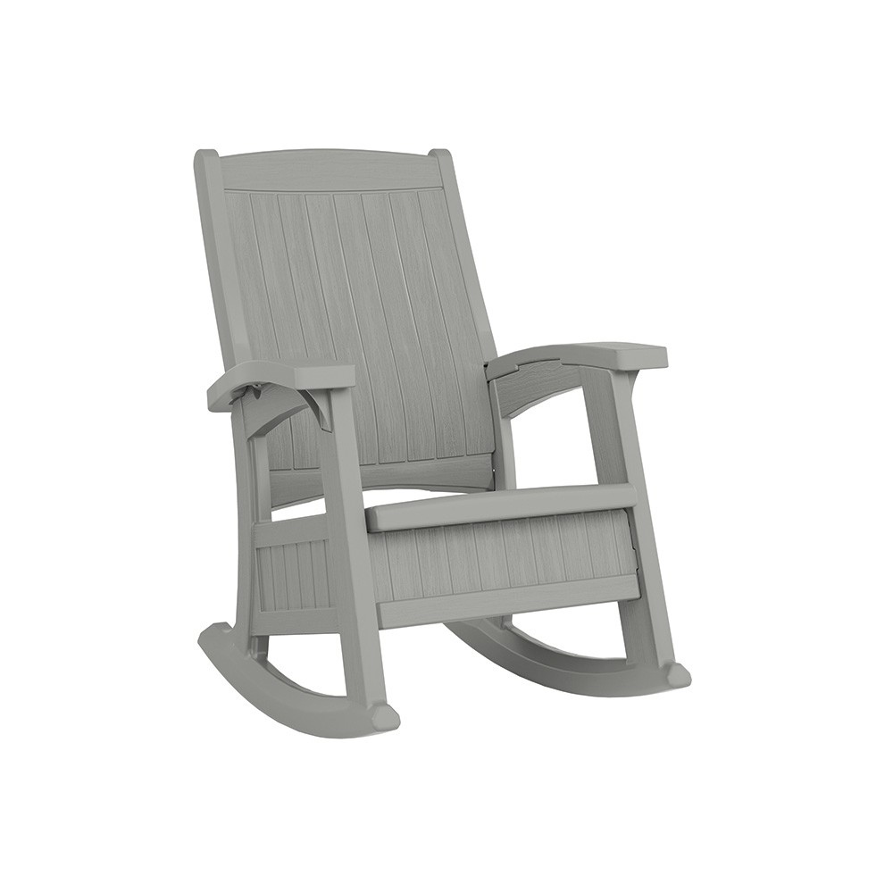Suncast - Rocking Chair W/storage - Dove Gray