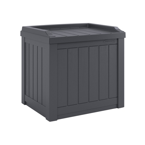 Suncast - 22 Gal. Small Deck Box W/storage Seat - Cyberspace