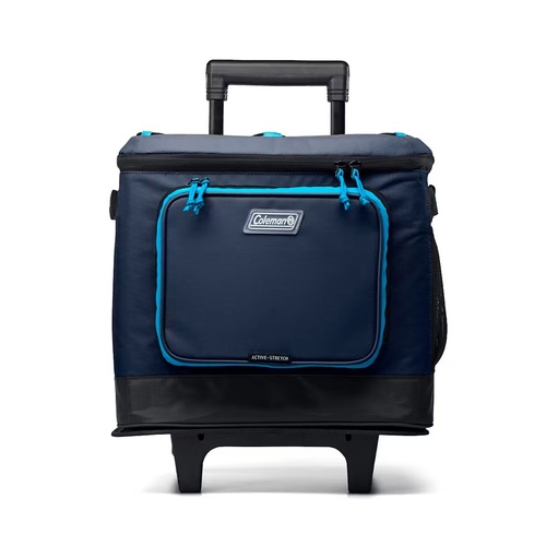 Coleman - Xpand 42 Can Soft Cooler With Wheels - Blue Nights