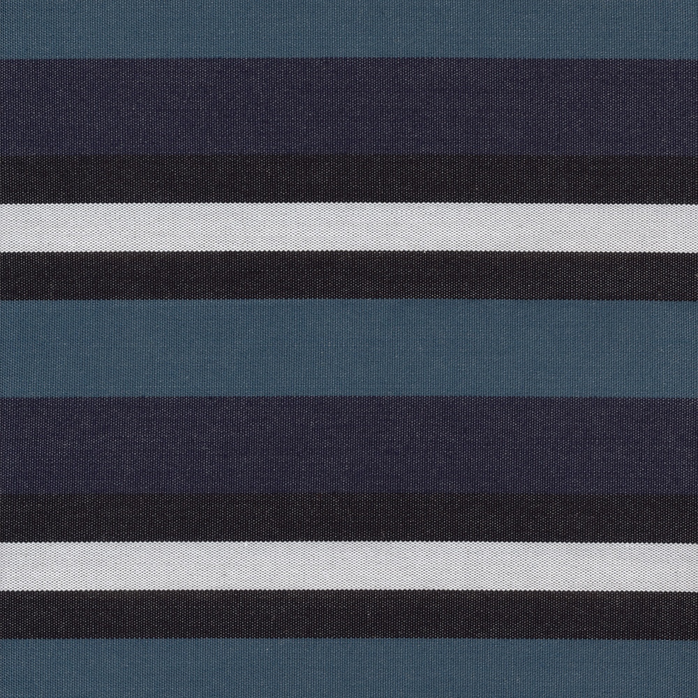 Treasure Garden - 7.5' Market Umbrella Glide Tilt Octagon - Black Frame W/navy Stripe Fabric