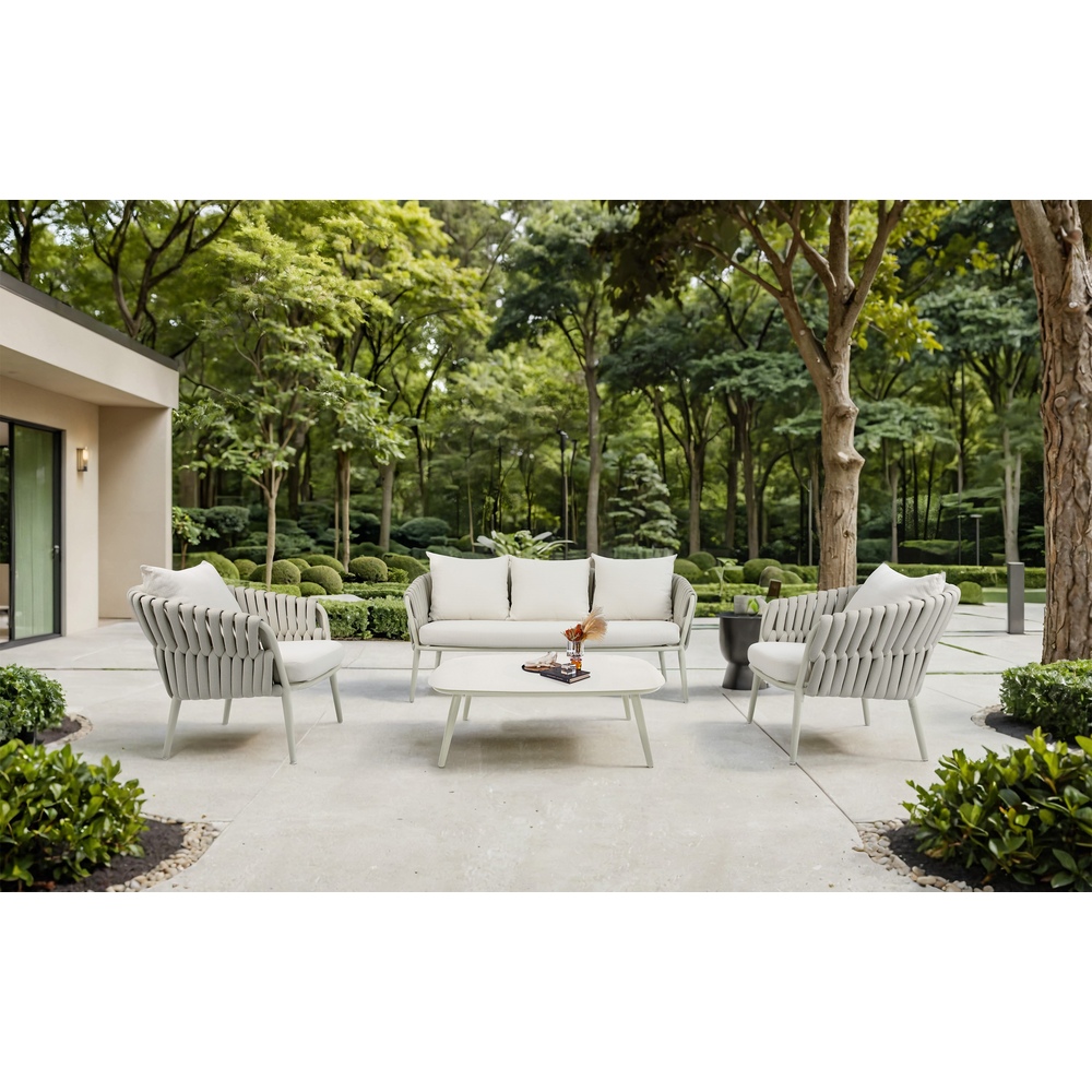 Backyard Lifestyles - Nautique 4pc Conversation Patio Set - Natural