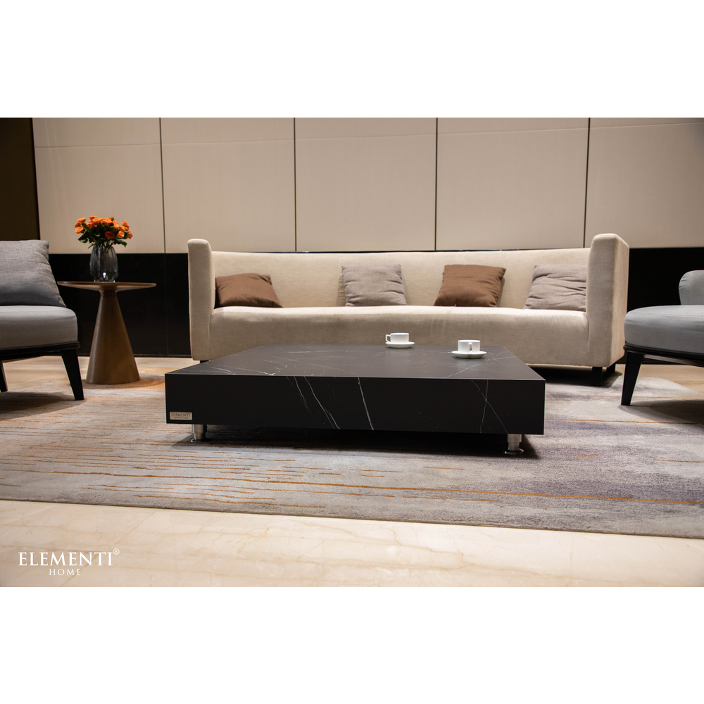 Elementi Home - Sofia Coffee Table - Rectangle - Black