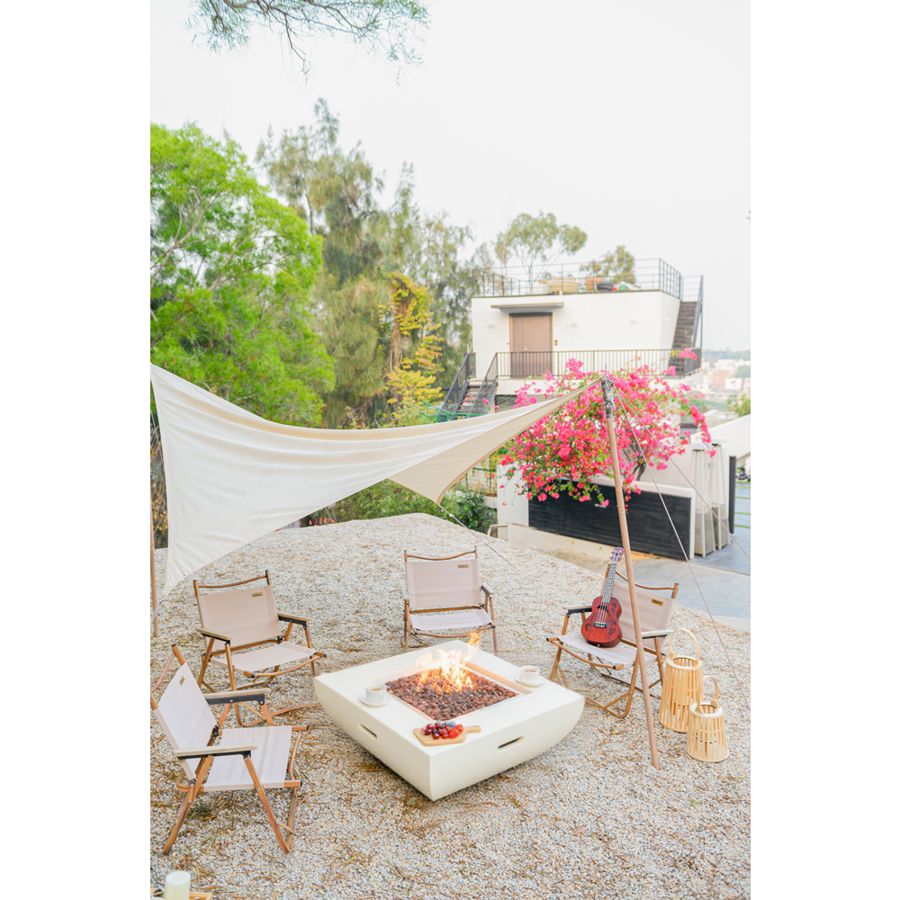 Modeno - Florence Fire Table - Cream White - Liquid Propane