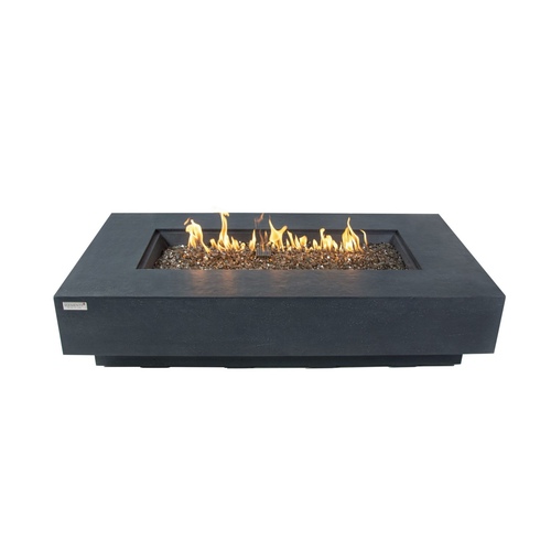 Elementi Plus - Positano Fire Table - Dark Gray - Rectangle - Liquid Propane
