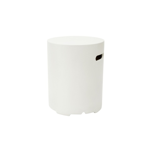 Elementi - Round Tank Cover - Smooth Finish - Cream White