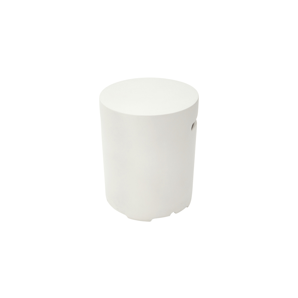 Elementi - Round Tank Cover - Smooth Finish - Cream White