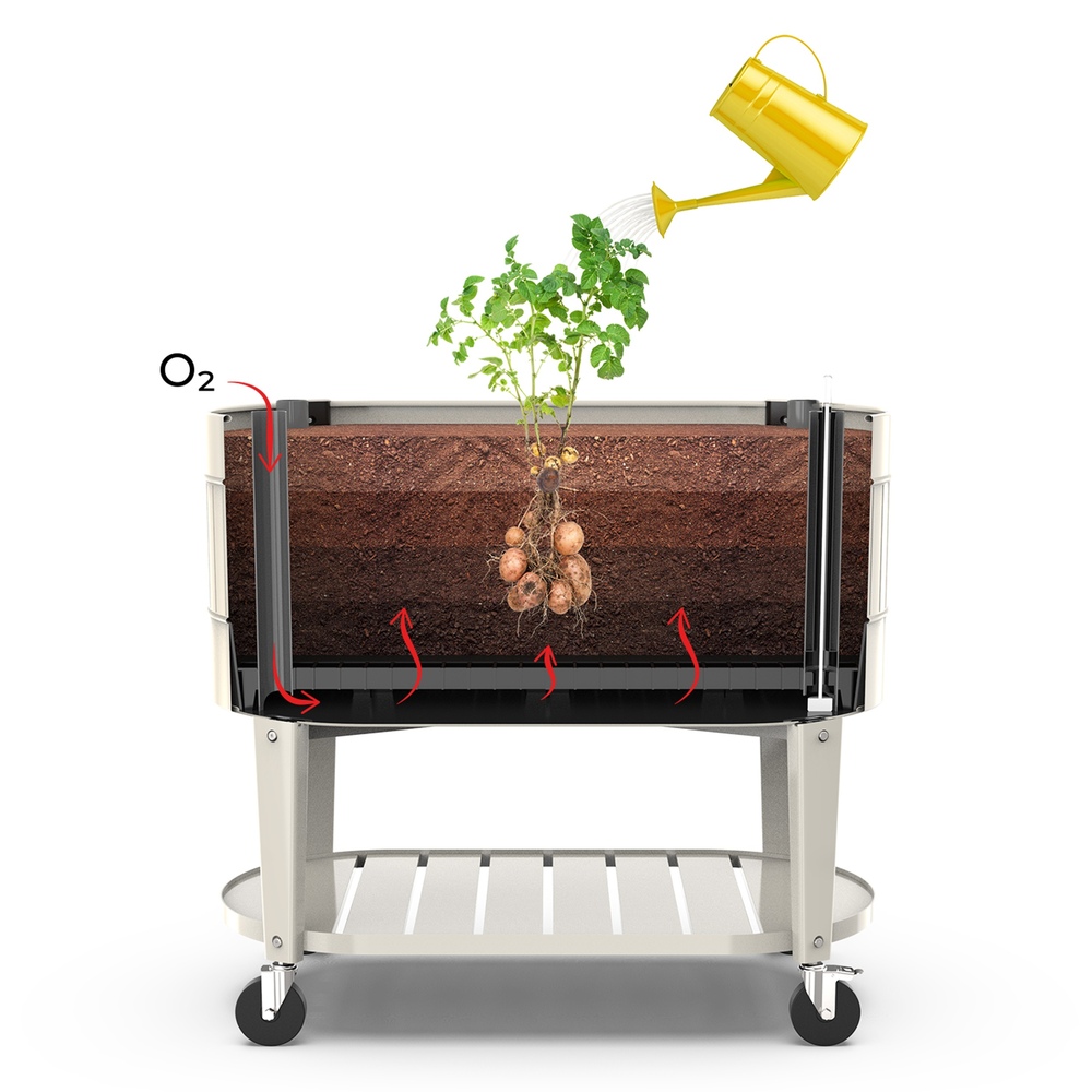 Permasteel - Elevated Garden Bed With Engrow Technology - Ivory