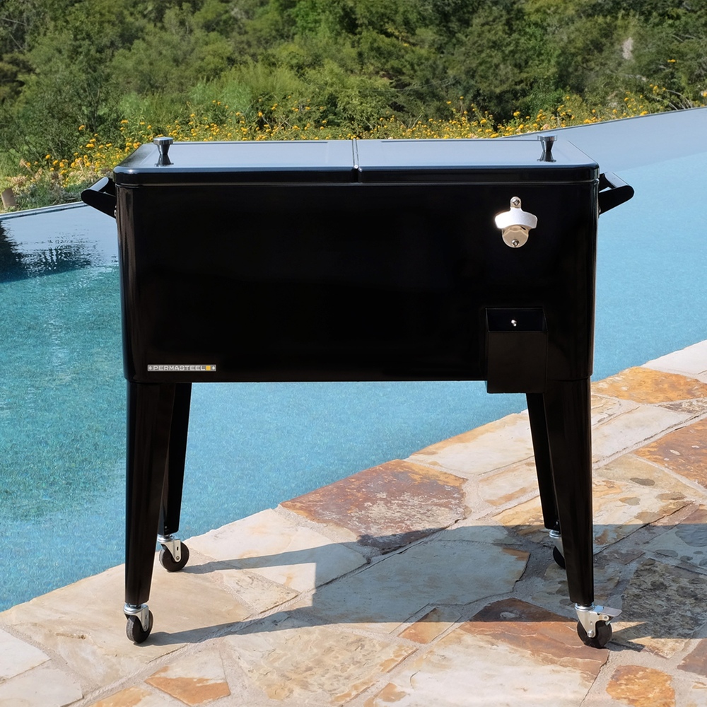 Permasteel - 80qt Patio Cooler - Black