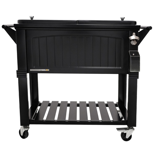 Permasteel - 80qt Furniture Style Patio Cooler - Black 