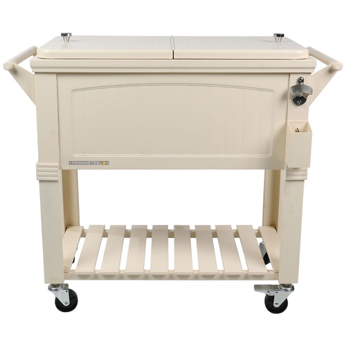 Permasteel - 80qt Furniture Style Patio Cooler - Cream 