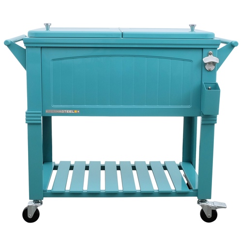 Permasteel - 80qt Furniture Style Patio Cooler - Teal