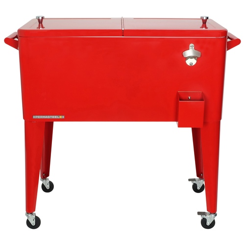 Permasteel - 80qt Patio Cooler - Red