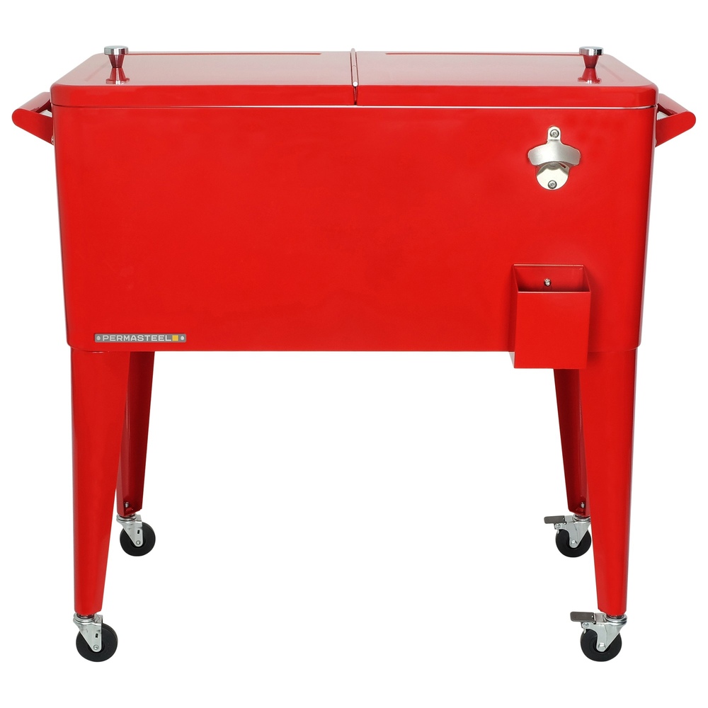 Permasteel - 80qt Patio Cooler - Red