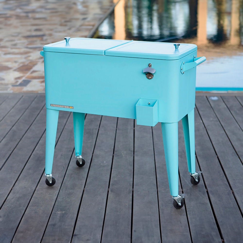 Permasteel - 80qt Patio Cooler - Turq