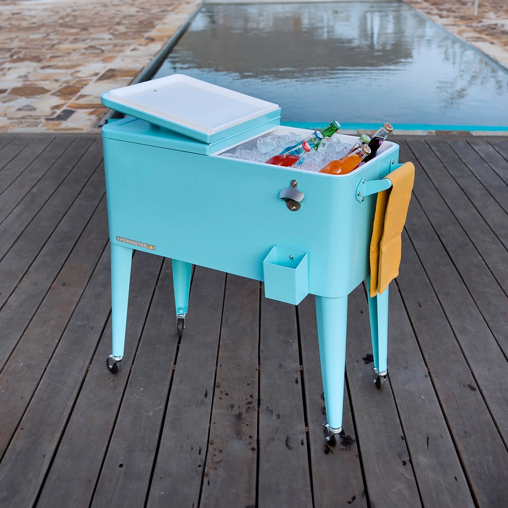Permasteel - 80qt Patio Cooler - Turq