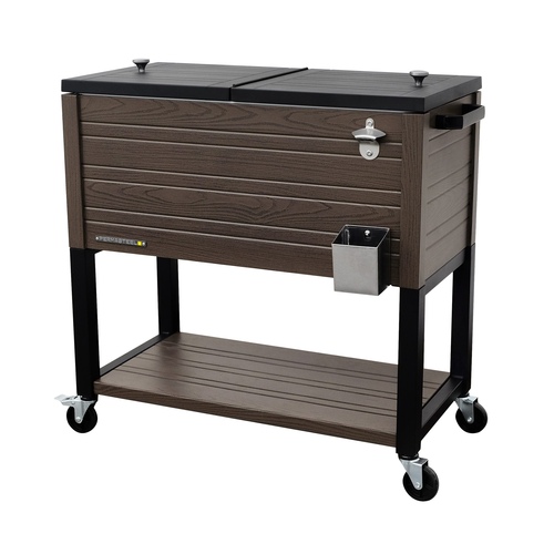 Permasteel - 80qt Furniture Cooler - Espresso