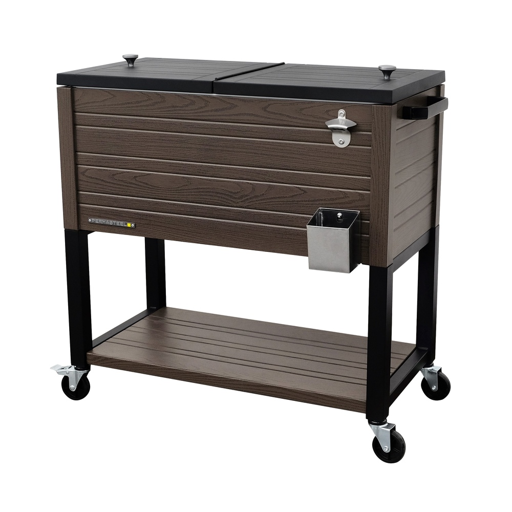Permasteel - 80qt Furniture Cooler - Espresso