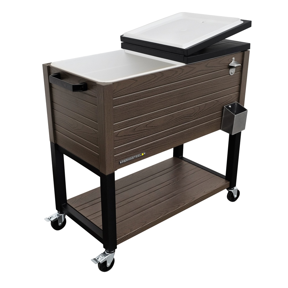 Permasteel - 80qt Furniture Cooler - Espresso