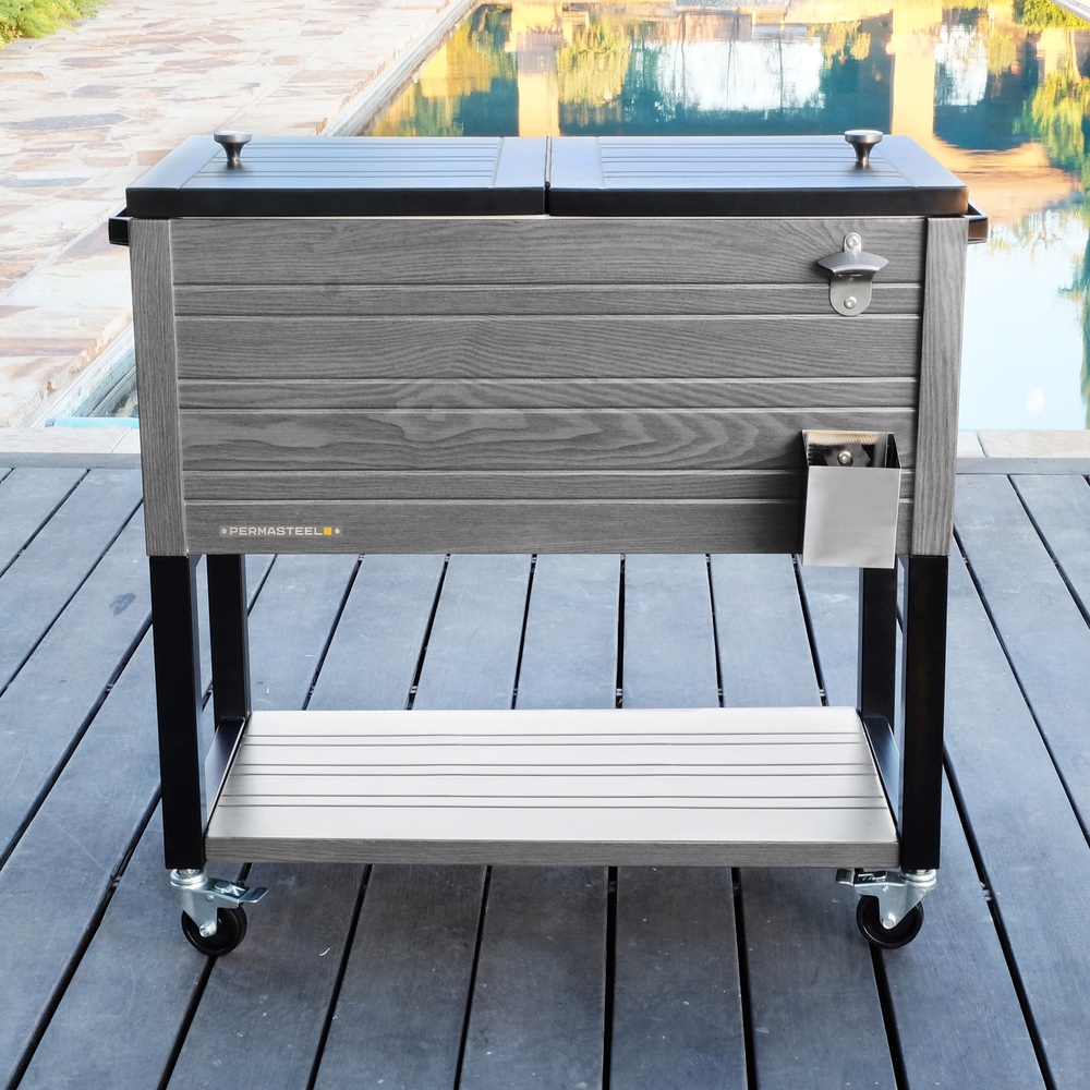 Permasteel - 80qt Furniture Cooler - Gray