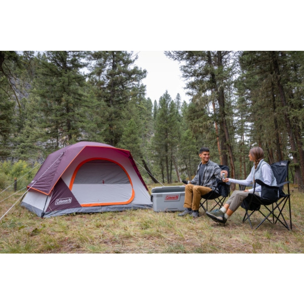 Coleman - Skydome 4-person Camping Tent - Blackberry