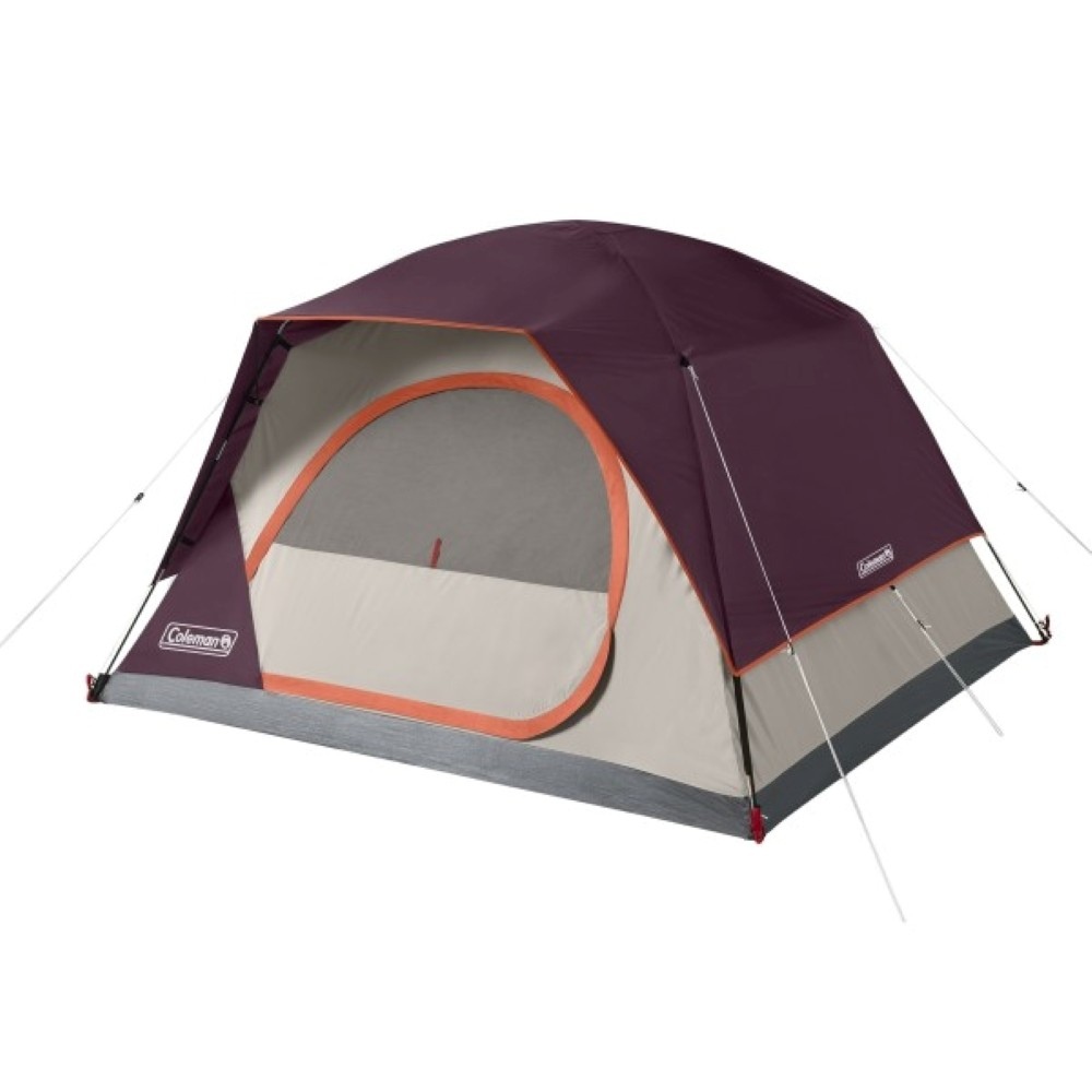 Coleman - Skydome 6-person Camping Tent - Blackberry